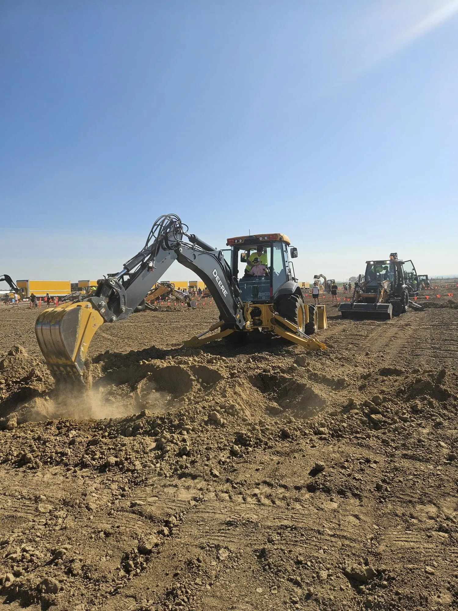 Excavator at 2024's Big Dig Colorado.