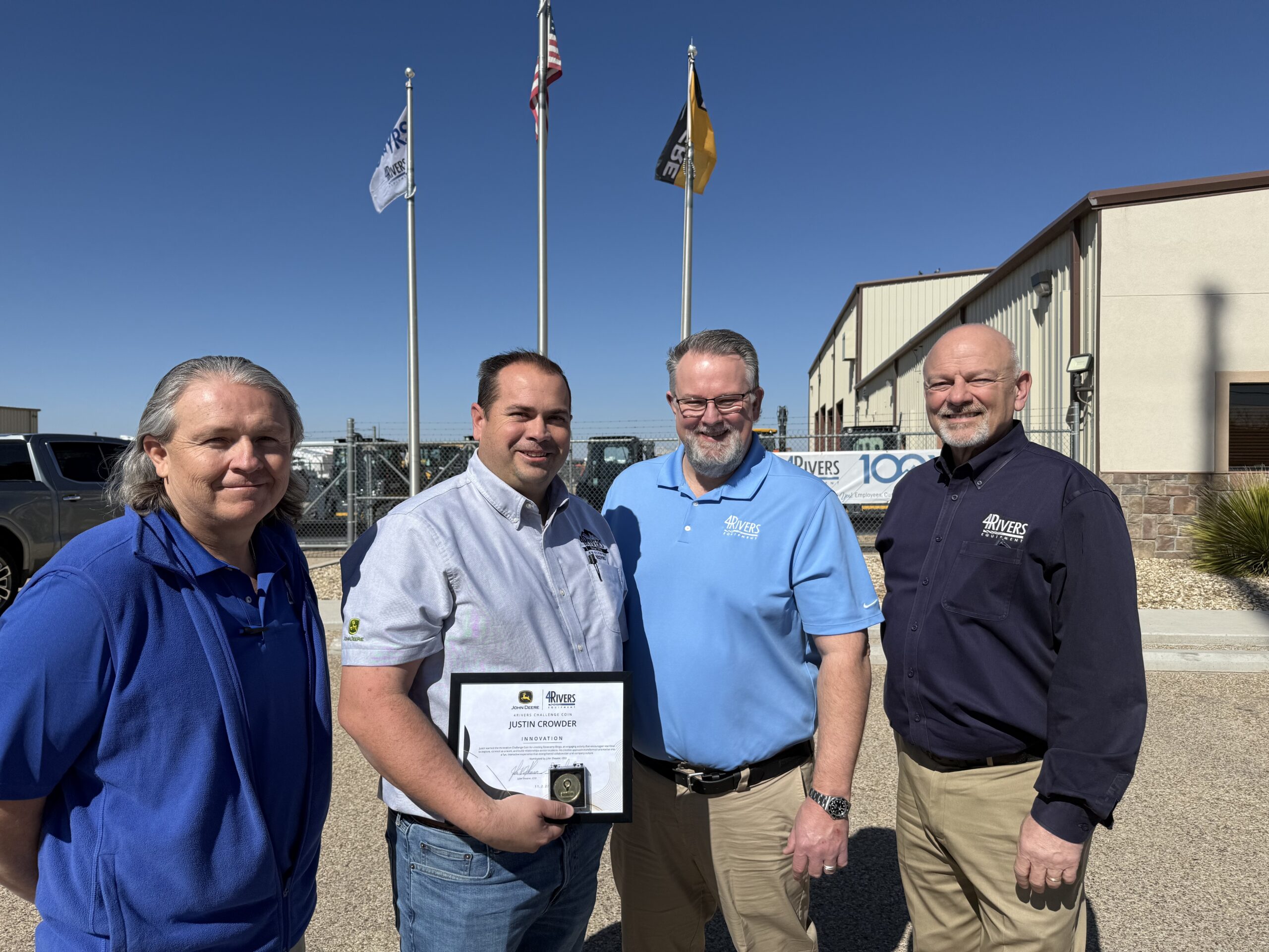 Justin Crowder Receives “Innovation” Challenge Coin